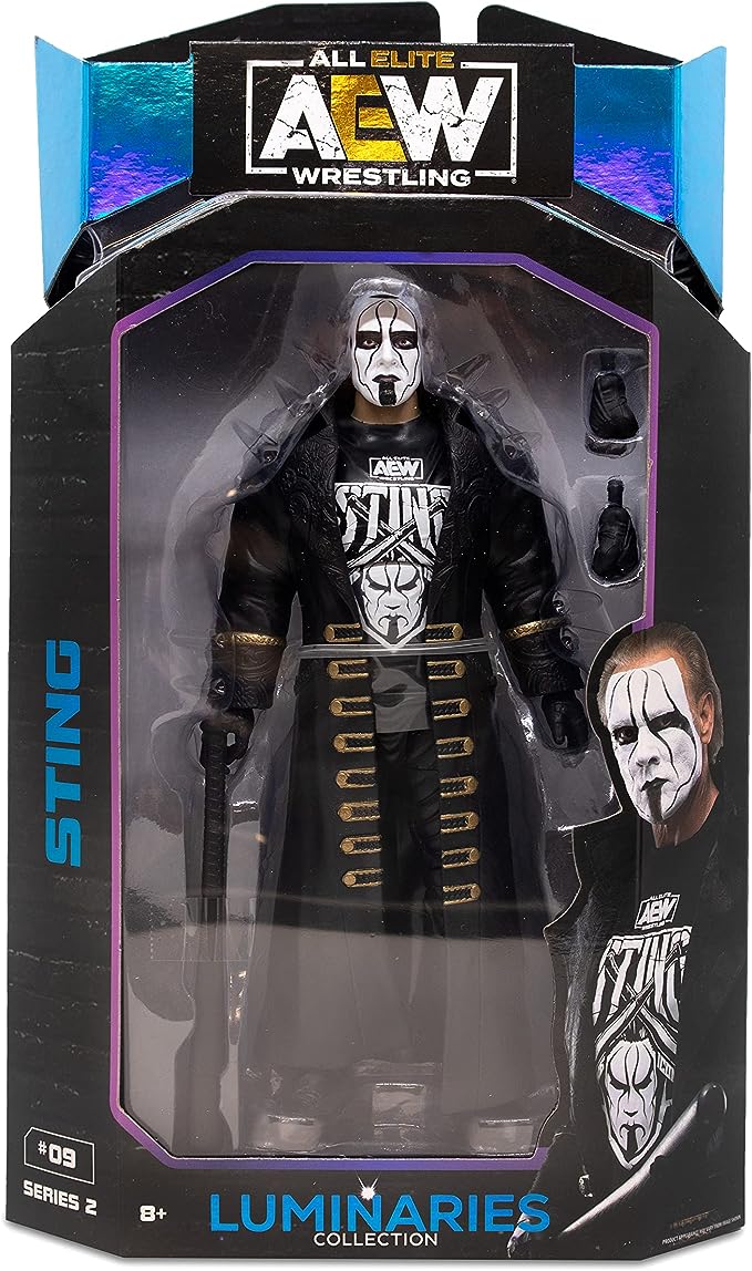 All Elite Wrestling - 6-Inch Sting Figure with Accessories - AEW Unmatched Collection Series 2 - Luminaries