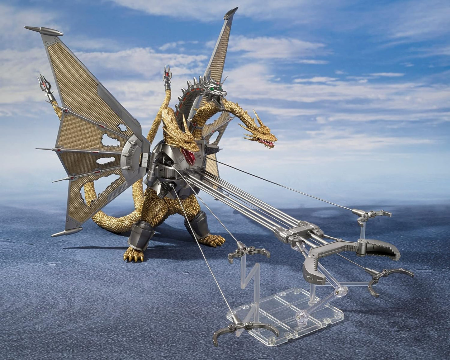 S.H.MonsterArts - MECHA-KING GHIDORAH - Shinjuku Decisive Battle Special Set (OPEN BOX)