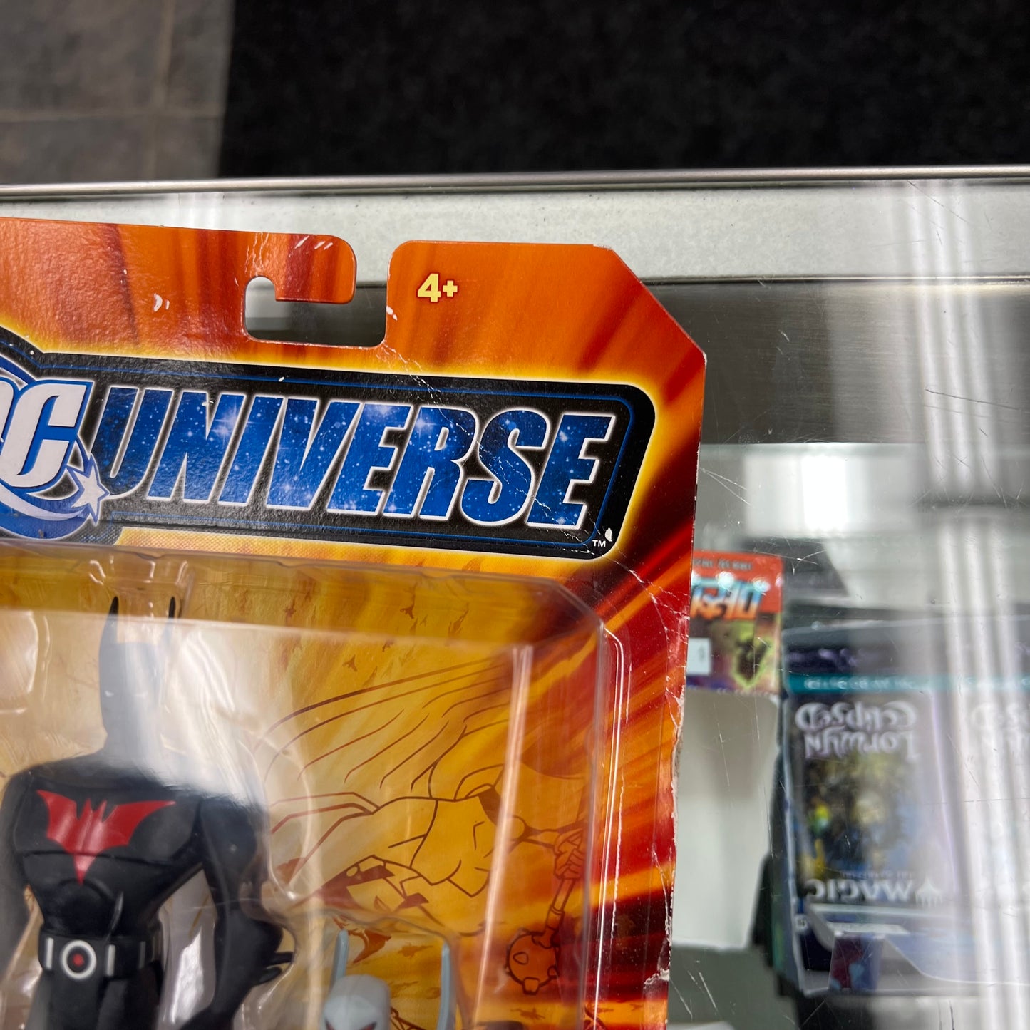 DC Universe - Justice League Unlimited (Fan Collection 3 pack) - Bruce Wayne, Batman & Warhawk Action Figures - CREASED CARDSTOCK