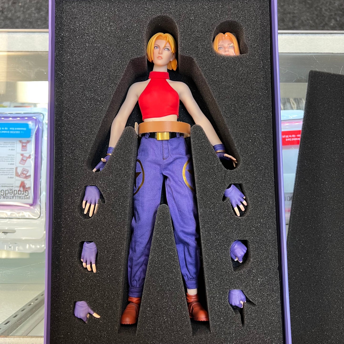 Tunshi Studio - The King Of Fighters'97 - Blue Mary Action Figure 1/6 (OPEN BOX)