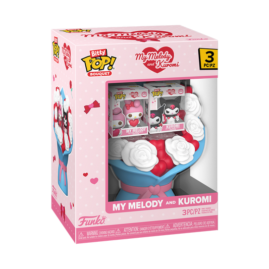 Funko Bitty Pop! Bouquet - My Melody and Kuromi - 3pc (Valentine)