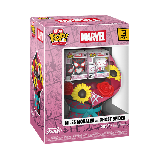 Funko Bitty Pop! Bouquet - Marvel - Miles Morales and Ghost Spider - 3pc (Valentine)