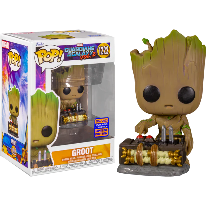 Funko Pop! Guardians of the Galaxy Vol. 2 - Groot #1222 (2023 Wondrous Convention Exclusive)
