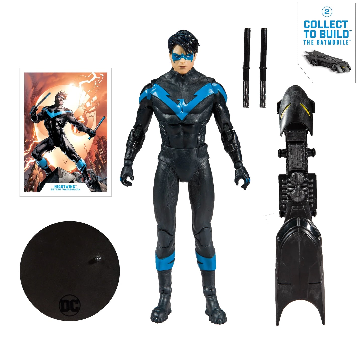McFarlane Toys DC Multiverse - Nightwing - Better Than Batman - Batmobile BAF