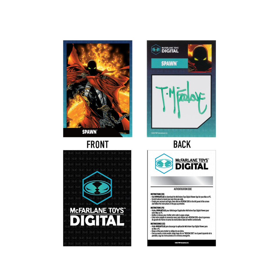 Spawn (Comic Cover #95) AUTOGRAPHED 1:7 Scale Posed Figure GOLD LABEL w/Digital Collectible McFarlane Toys 30th Anniversary