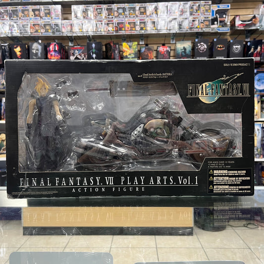 Final Fantasy VII Play Arts Vol. 1 - Cloud Strife & Hardy Daytona 2-Pack *BAD BOX*