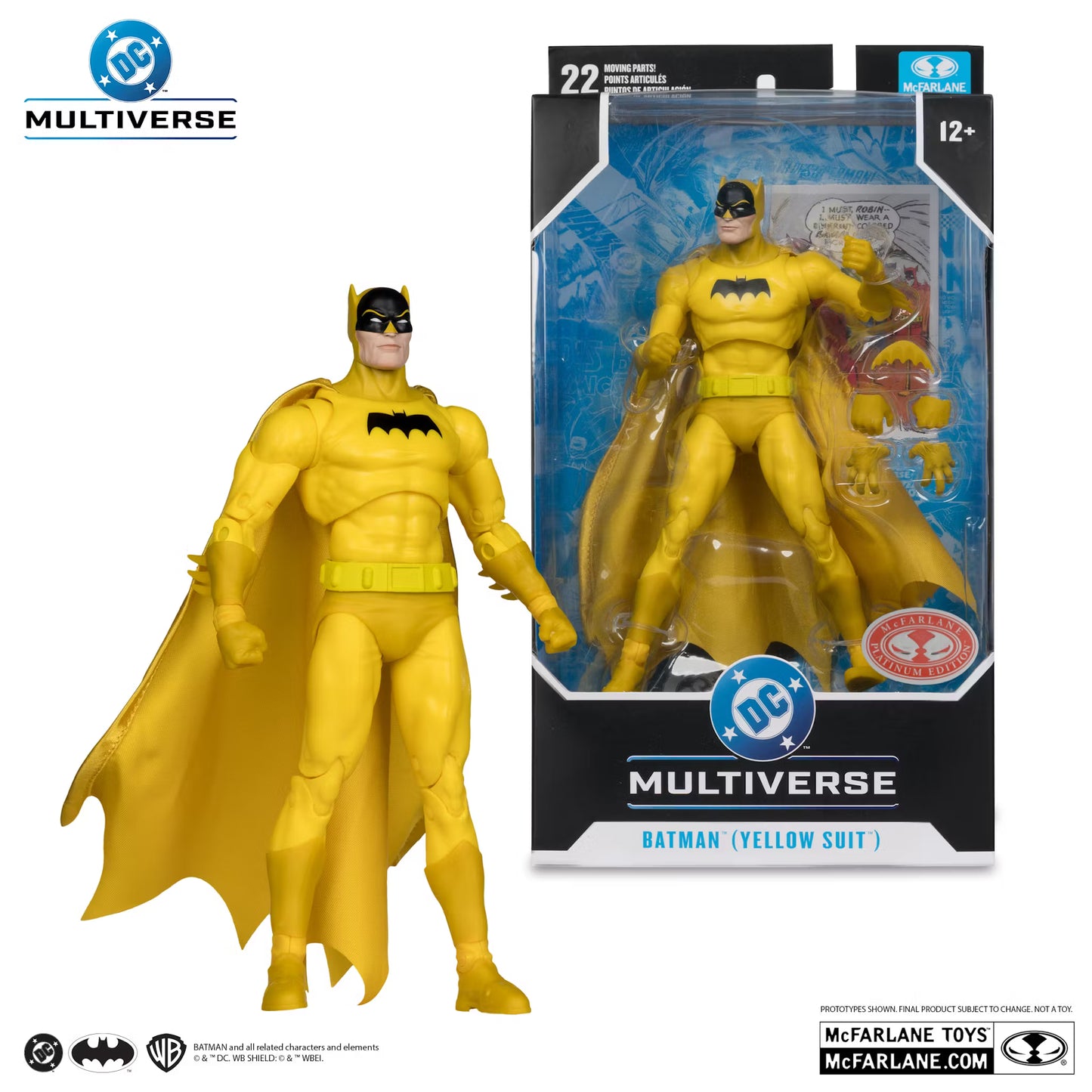 McFarlane Toys DC Multiverse - Batman (Yellow Suit) - Red Platinum Edition