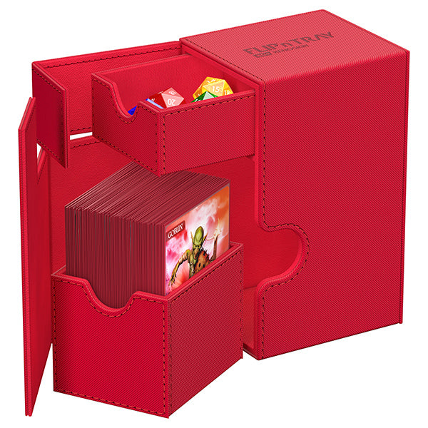 Deck Case: Flip´n´Tray 80+ Standard Size Monocolor - Red