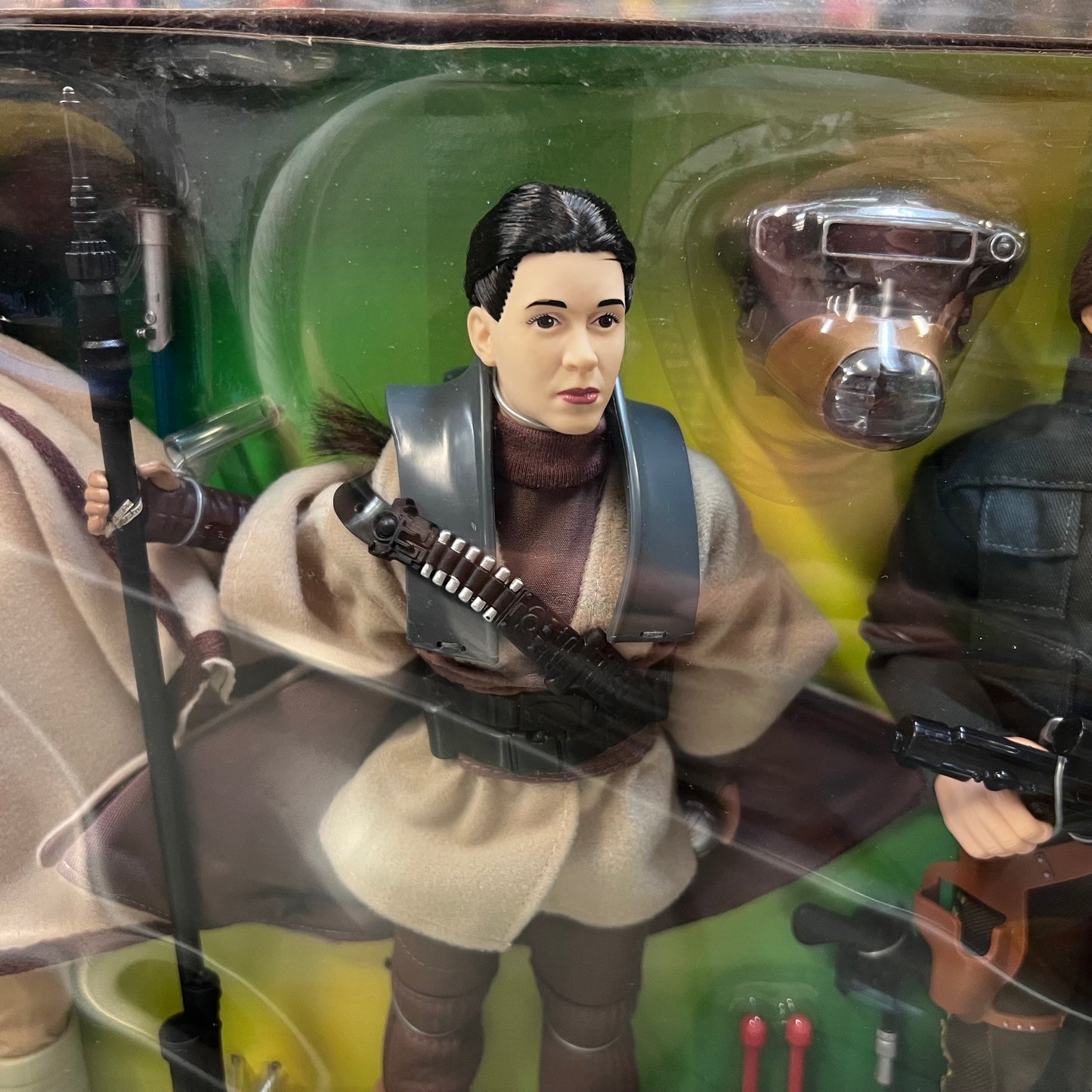 Star Wars Action Collection 12" Luke Skywalker Princess Leia Han Solo 3 pack Kenner