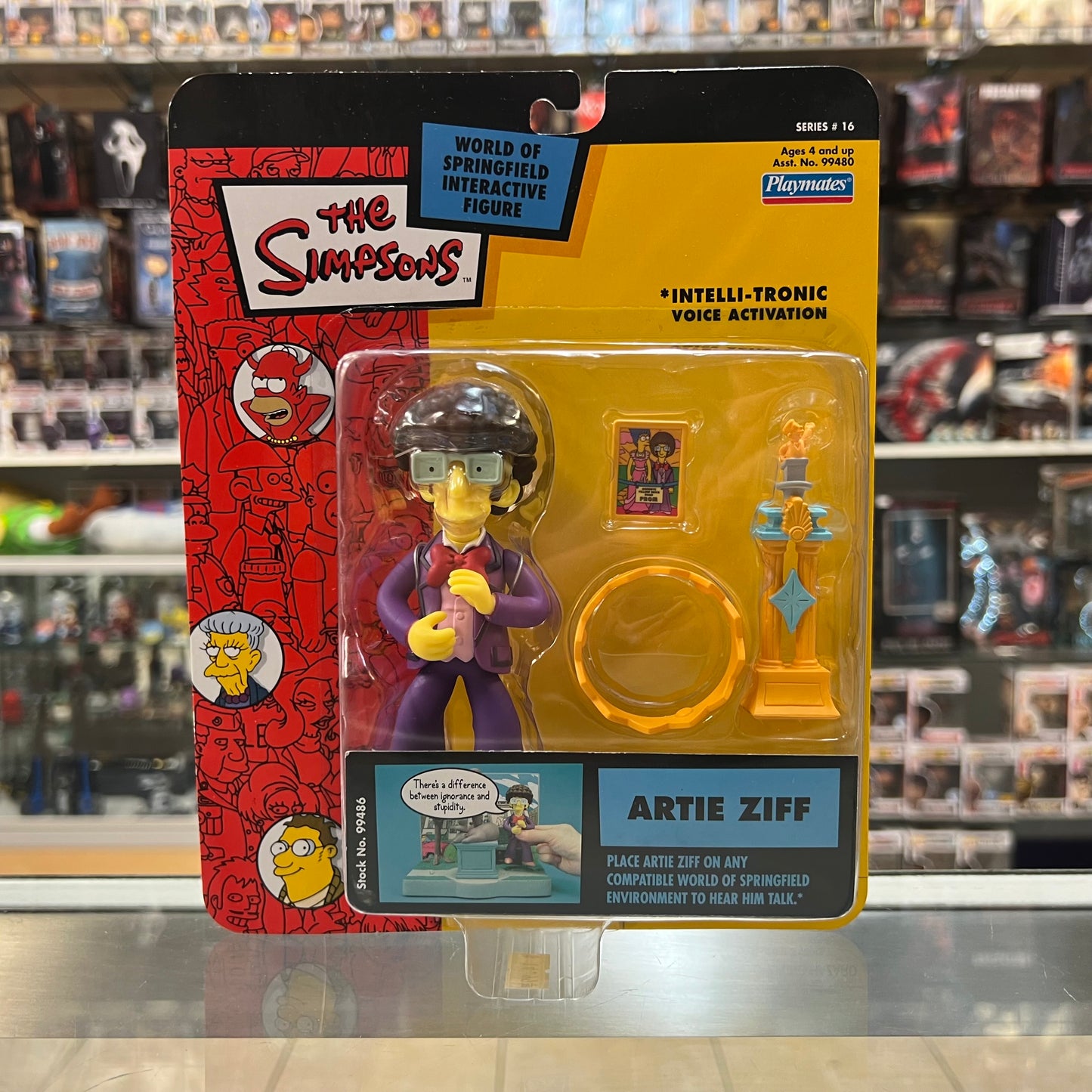 Playmates - The Simpsons World of Springfield - Artie Ziff - Interactive Figures - 2004 - Series #16