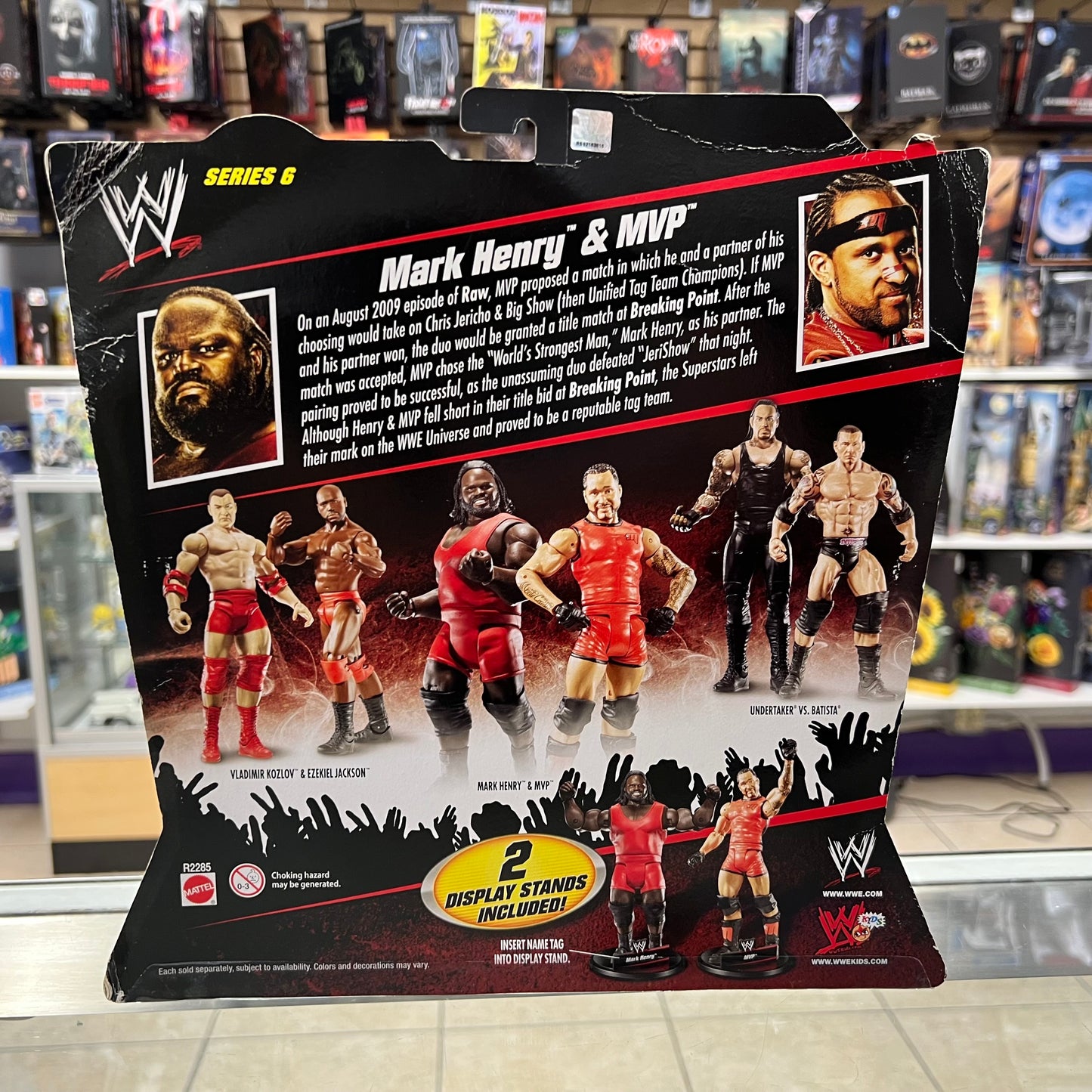 WWE Wrestling Battle Pack - Mark Henry & MVP Action Figure 2-Pack - Series 6 - MVP AUTOGRAPH (NO C.O.A.) SEE PICS!