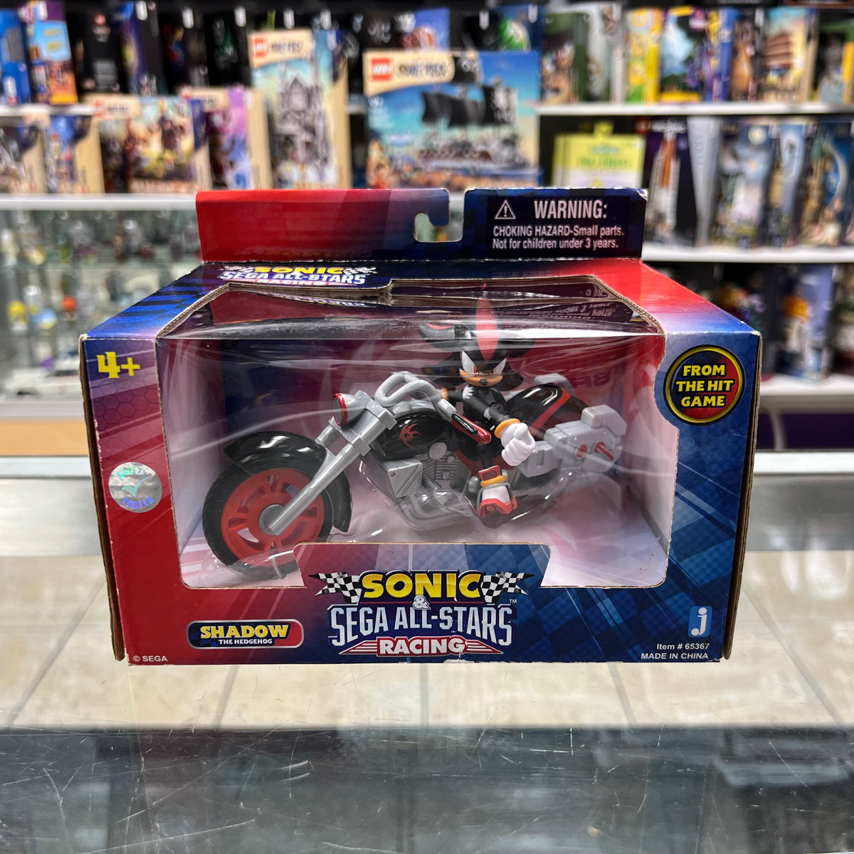 Sonic The Hedgehog - Sega All-Stars Racing - Shadow w/ Dark Rider Motorcycle - 2010