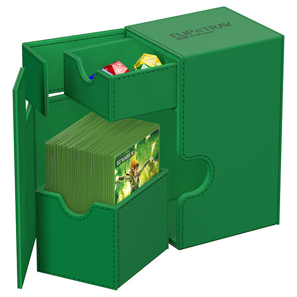 Deck Case: Flip´n´Tray 80+ Standard Size Monocolor - Green