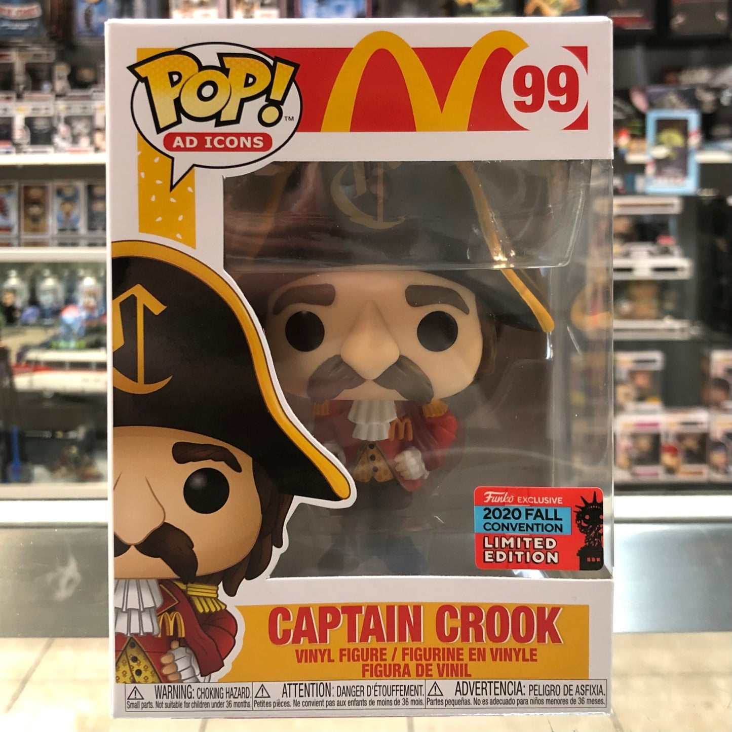 Funko Pop! Ad Icons - McDonalds - Captain Crook - 99 (Shared Sticker NYCC)