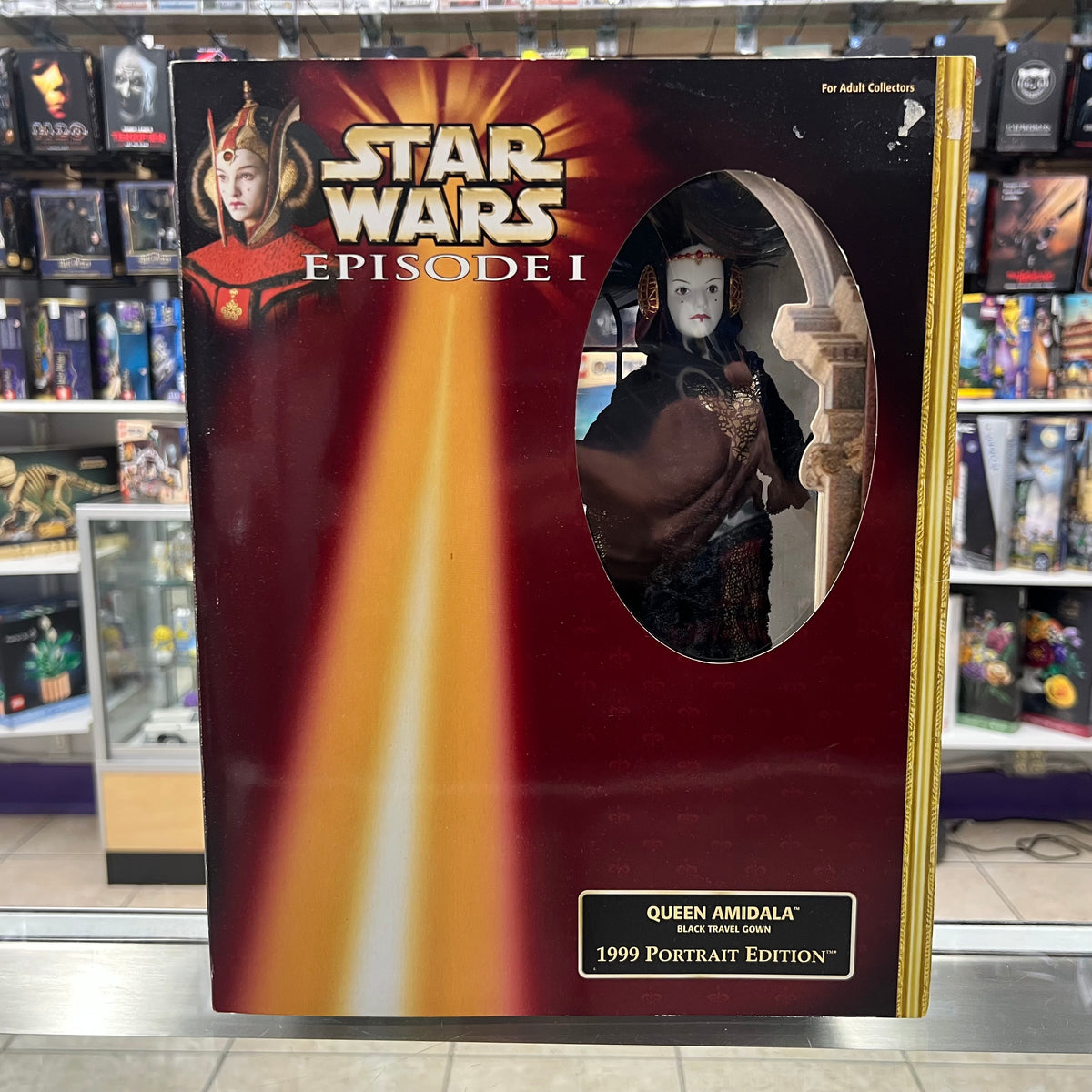 Star Wars Episode I 1999 Portrait Edition - Queen Amidala (Black Travel Gown) 1998 Hasbro *SEE PHOTOS*