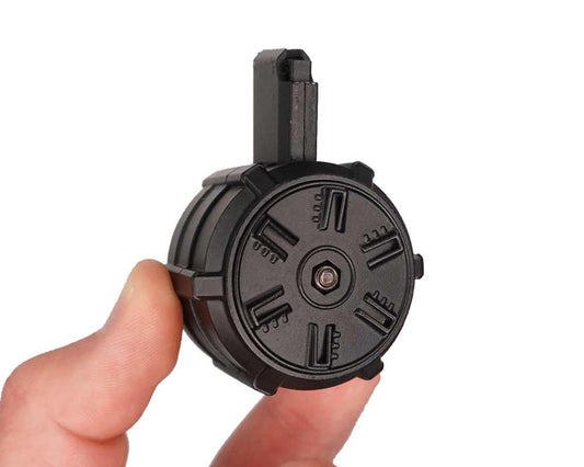 Miniature 60 Round AR Drum Die Cast Metal - (Mini AR Drum Mag)