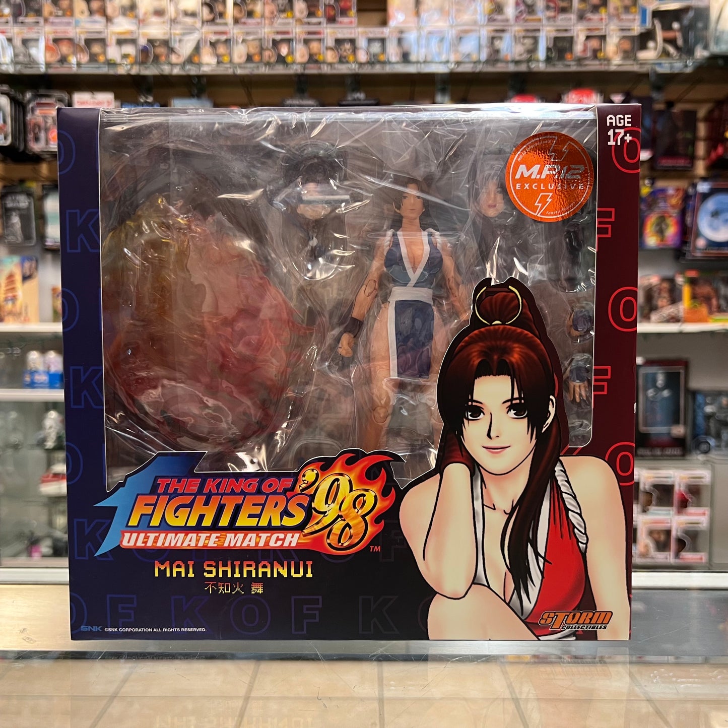 Storm Collectibles - The King of Fighters '98 Ultimate Match - Mai Shiranui (Blue) 1/12 Scale Action Figure - M.P.12 Exclusive (OPEN BOX)