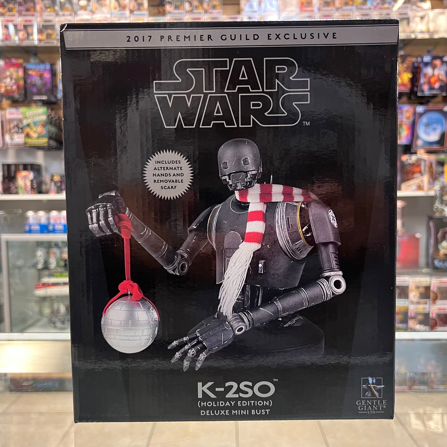 Gentle Giant - Star Wars K-2SO (Holiday Edition) Deluxe Mini Bust 2017 Premier Guild Exclusive