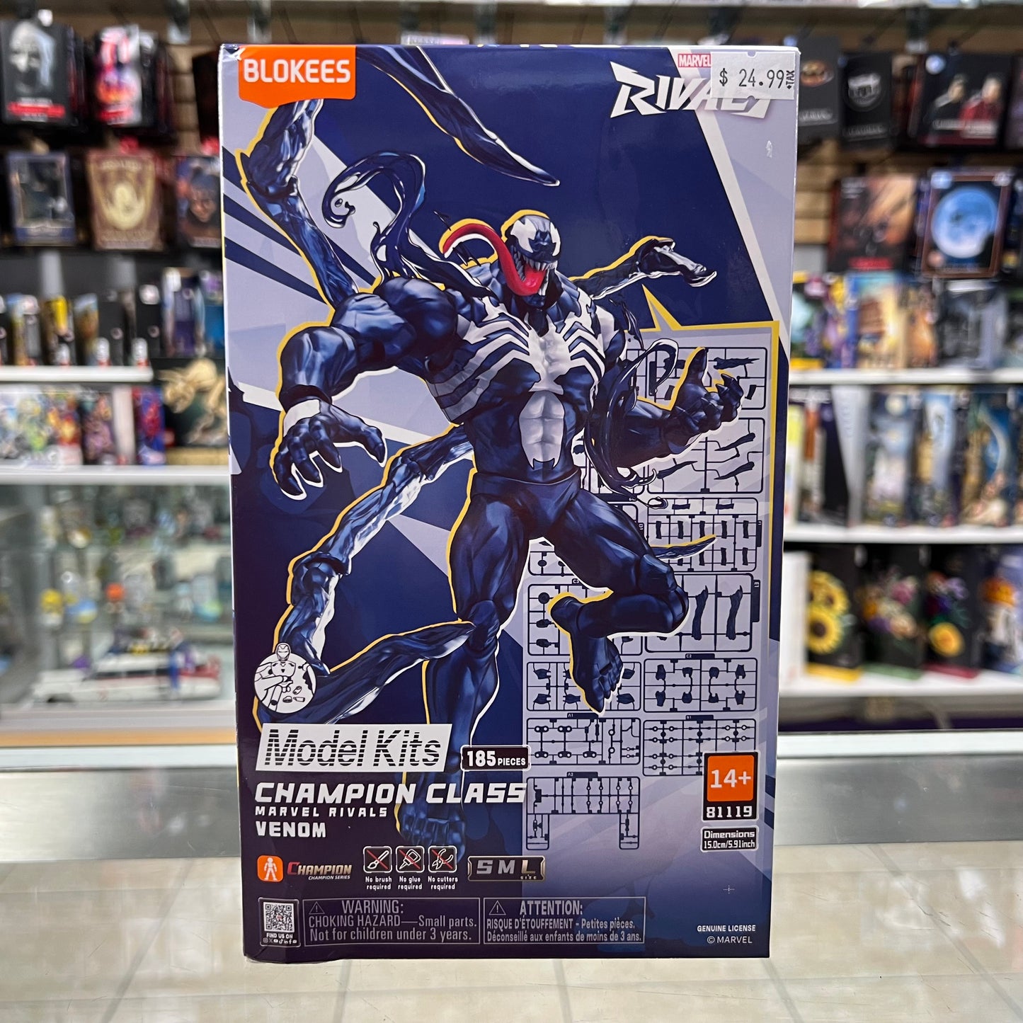Blokees - Marvel Rivals Champion Class - Venom Model Kit - MAJOR BOX DAMAGE (SEE PICS)