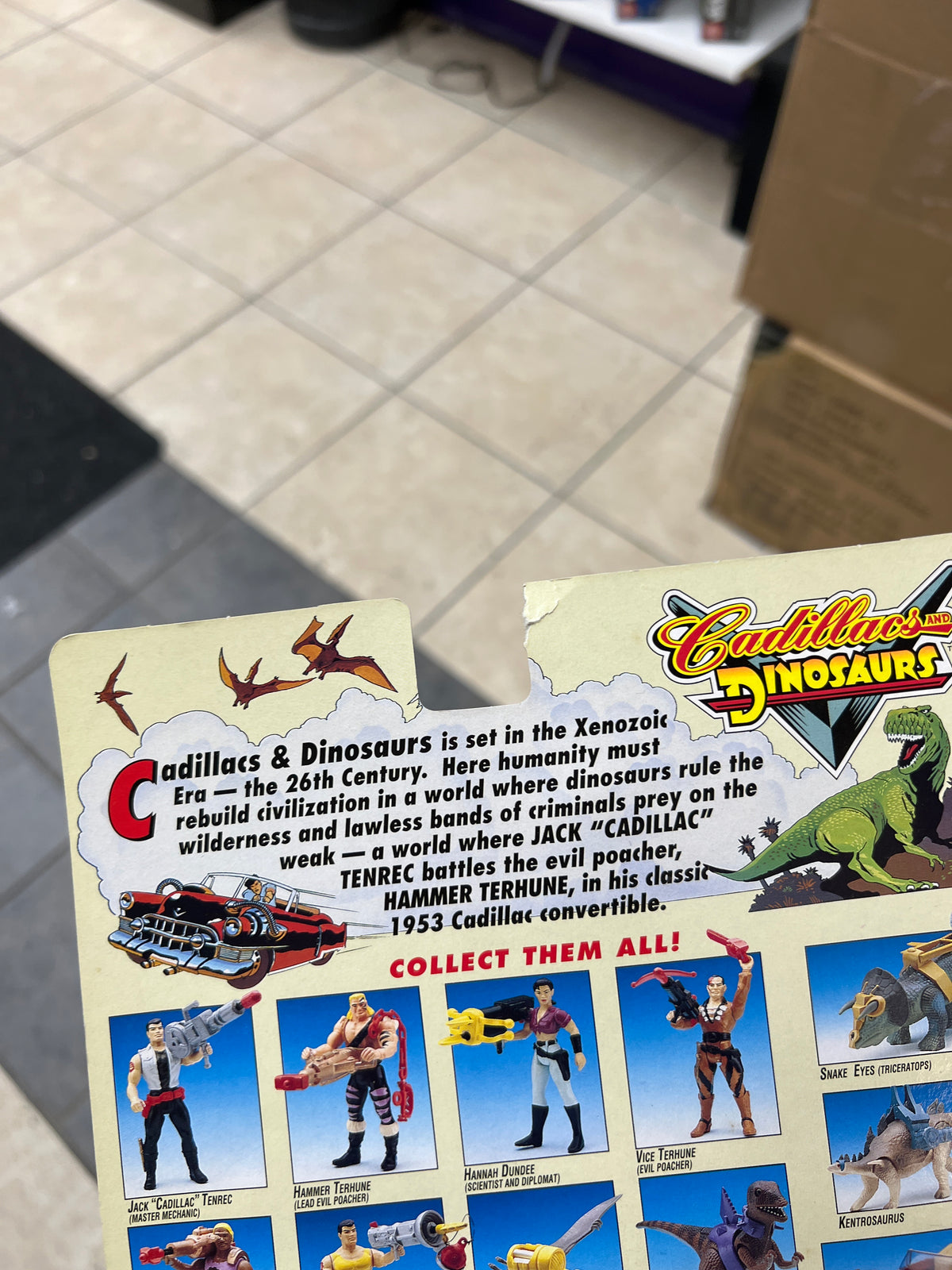 Cadillacs and Dinosaurs - Zeke (Quetzalcoatlus) Action Figure (1993) Tyco