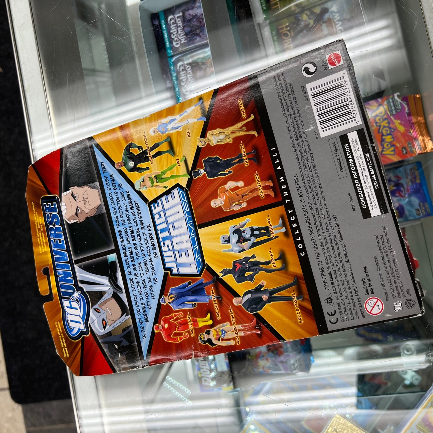 DC Universe - Justice League Unlimited (Fan Collection 3 pack) - Bruce Wayne, Batman & Warhawk Action Figures - CREASED CARDSTOCK