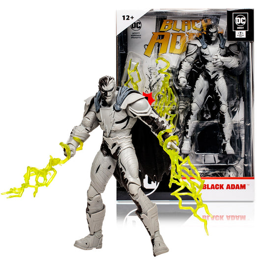 McFarlane Toys - Black Adam Line Art Variant (DC Page Punchers) 7" Figure w/Comic