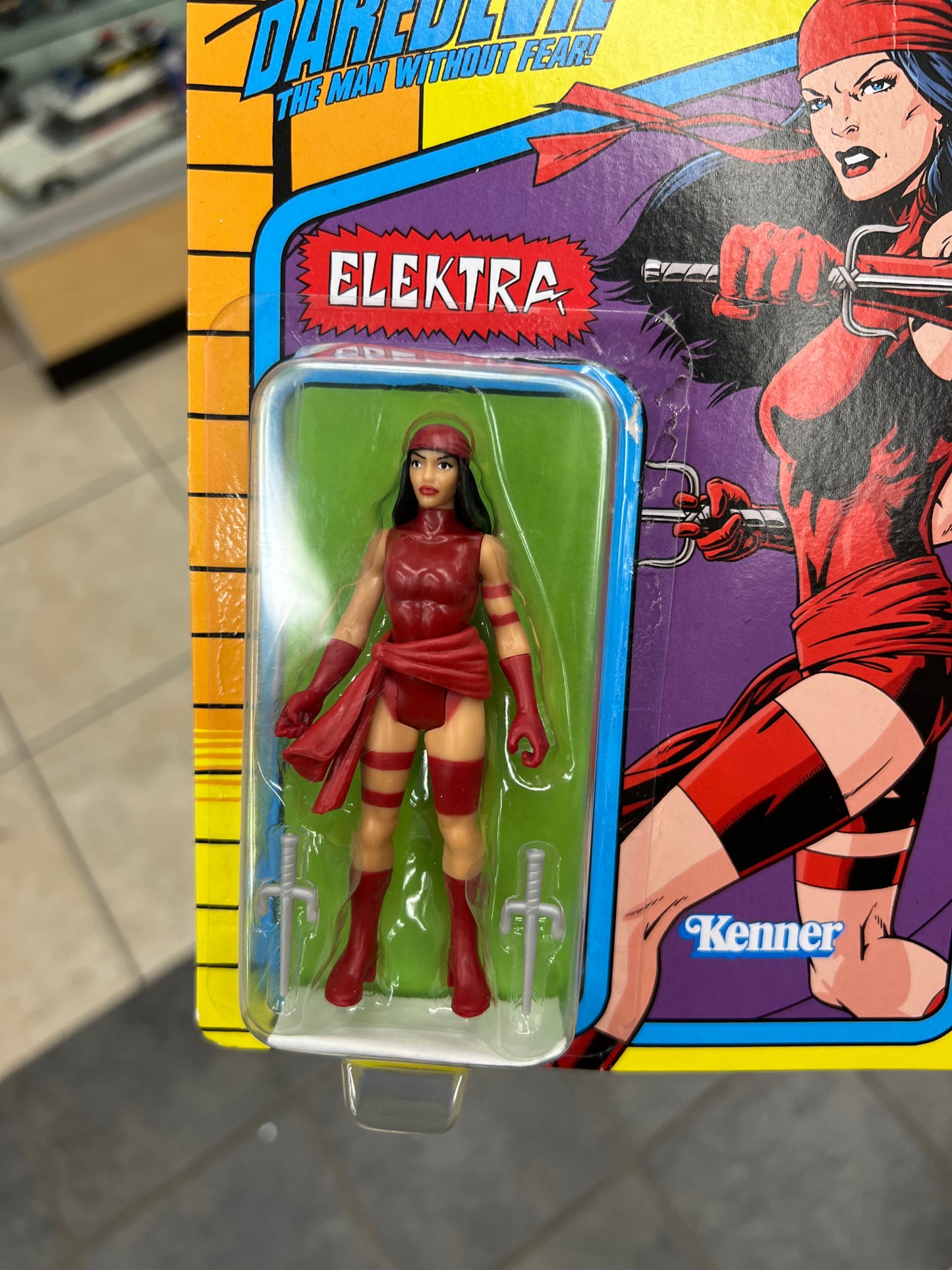 Marvel Legends - Retro Series - Elektra - 3.5" Action Figure (Bad Box)