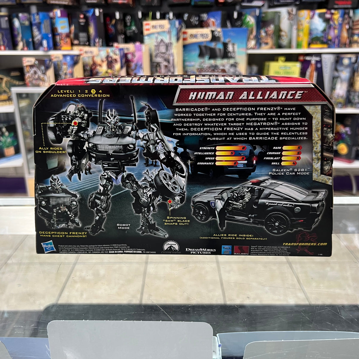 Transformers - Human Alliance - Barricade w/ Frenzy Figure Set - 2009
