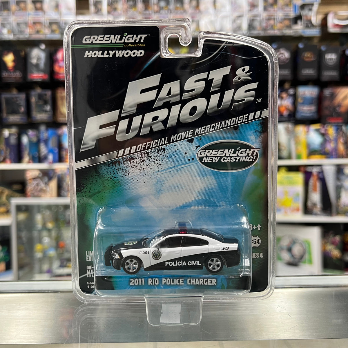 GreenLight - Hollywood - 2011 Rio Police Dodge Charger - Fast & Furious 1:64 Scale *SEE PHOTOS*