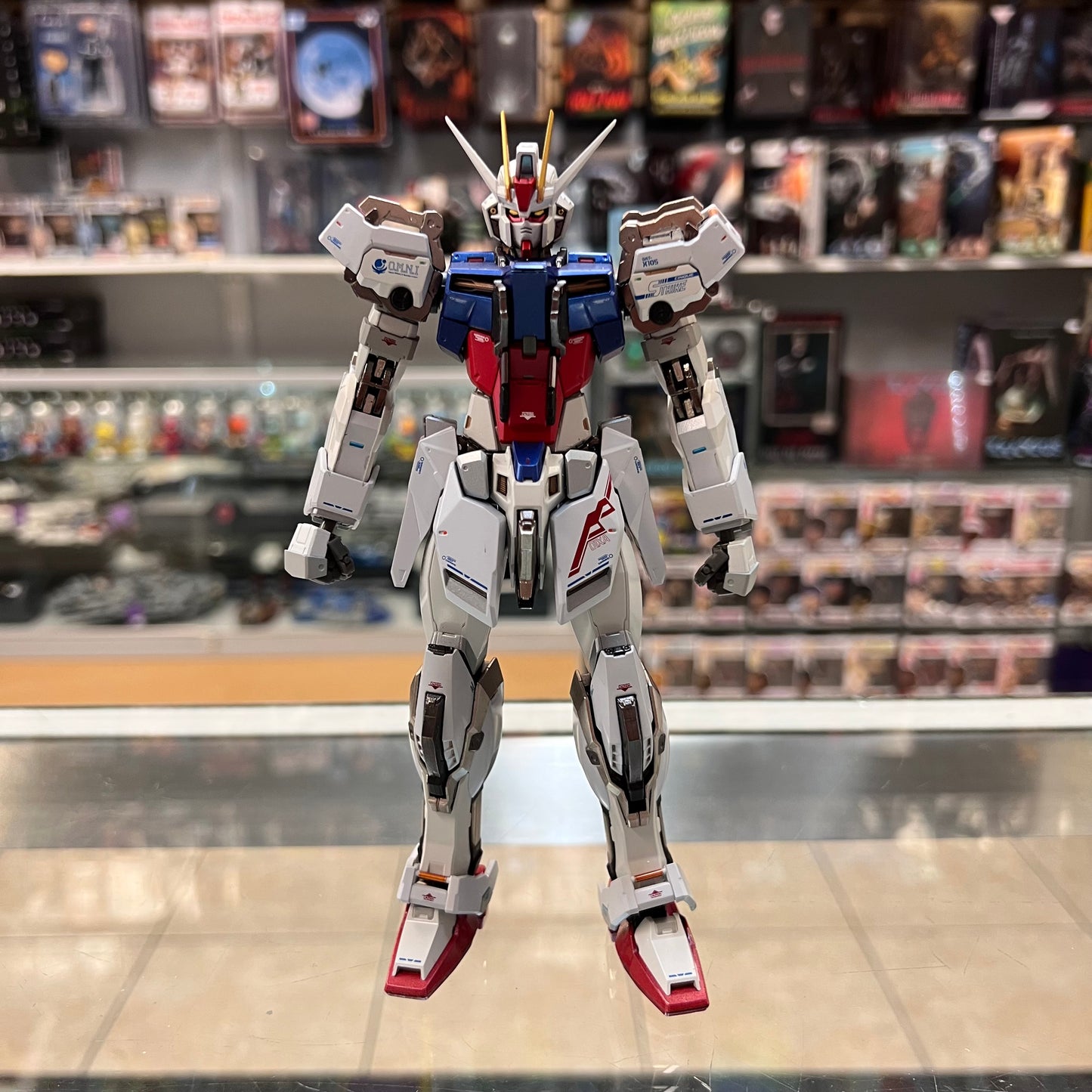 Bandai Metal Build Gundam SEED Aile Strike Gundam Figure (OPEN BOX)