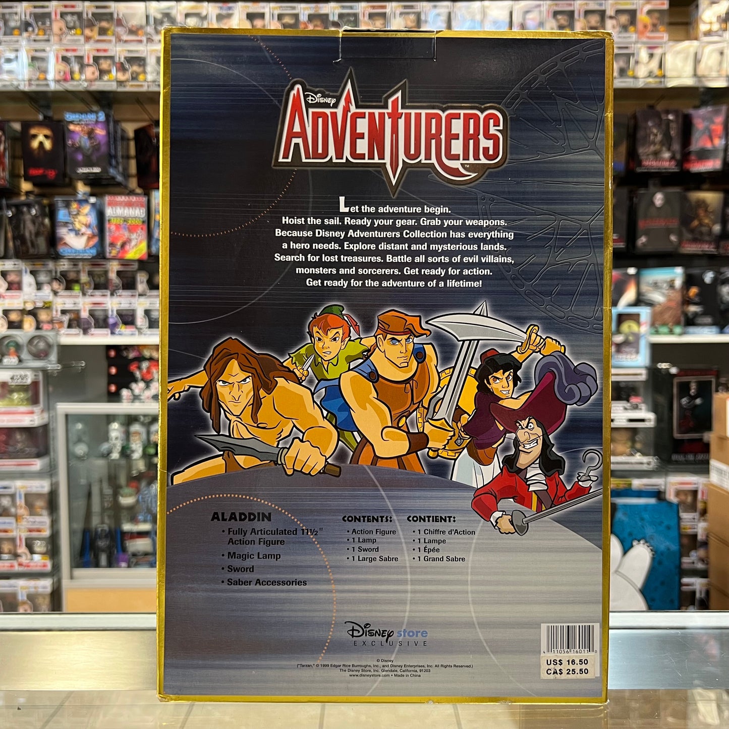 Disney Adventures - Aladdin Action Figure - Disney Store Exclusive (1999)