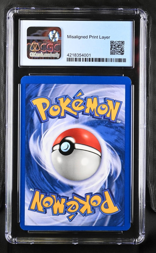 Pokémon - Brock's Rhydon (2000) - CGC 8.5 NM/Mint+ - Error Miscut & Holo Shift
