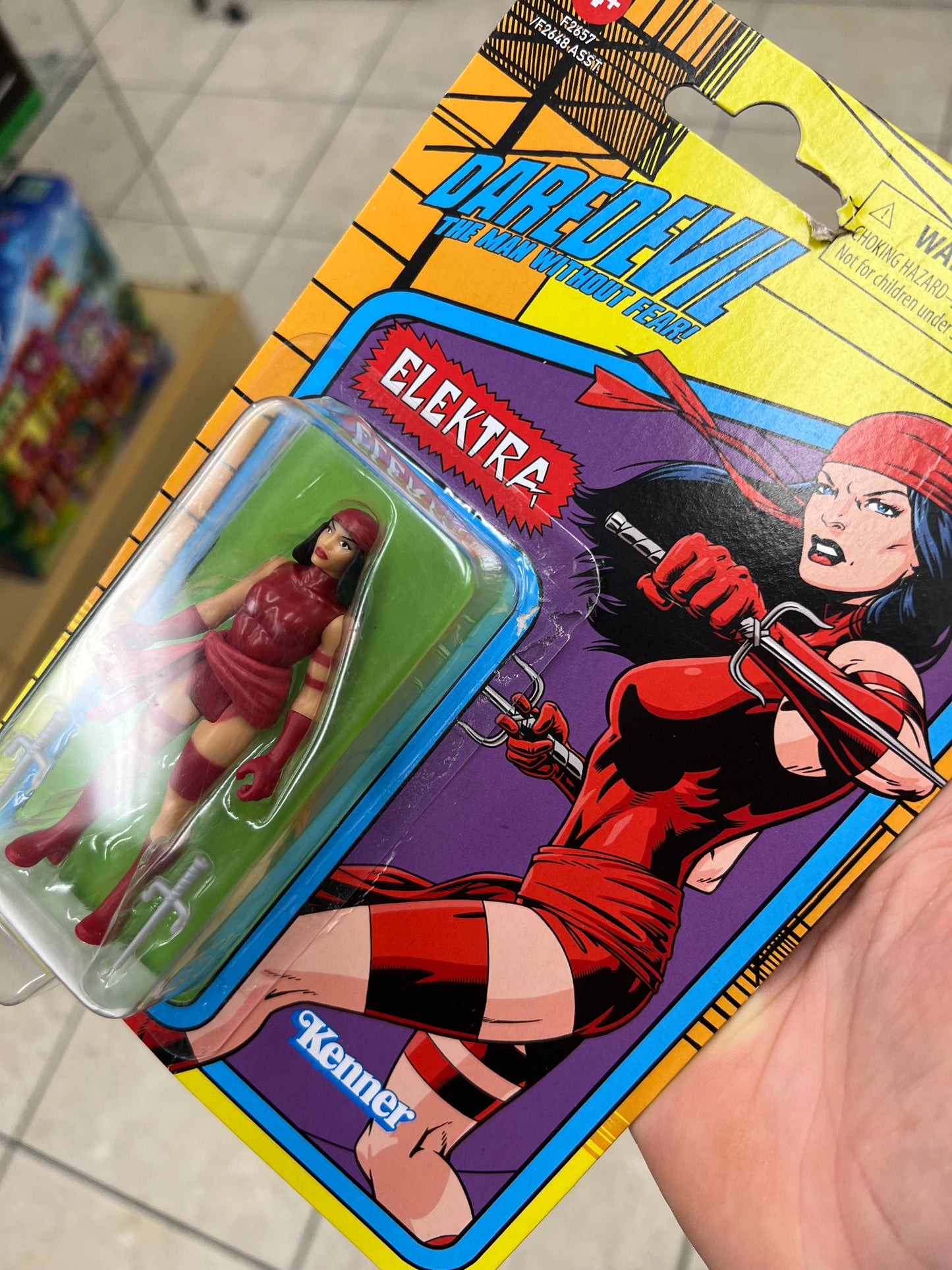 Marvel Legends - Retro Series - Elektra - 3.5" Action Figure (Bad Box)