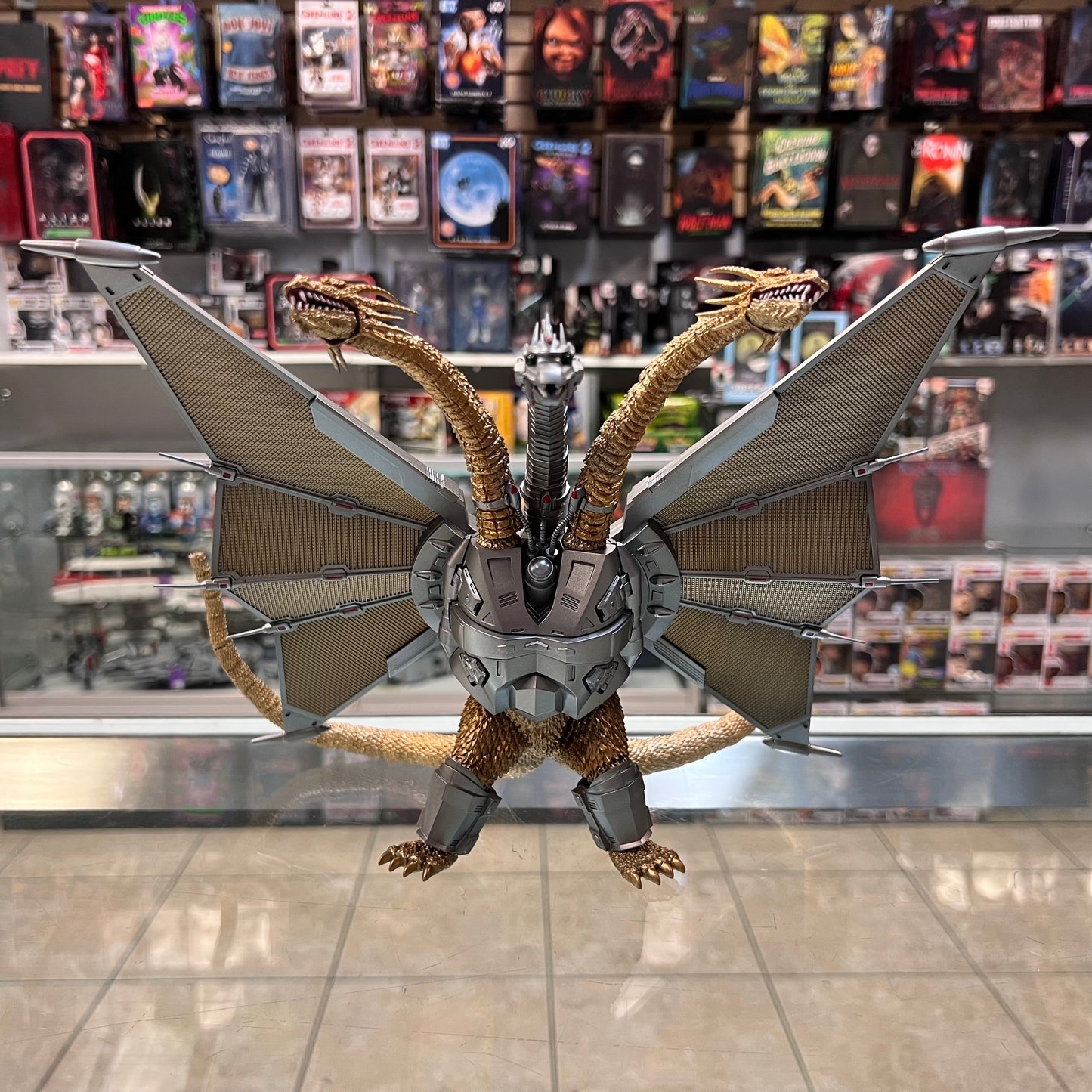 S.H.MonsterArts - MECHA-KING GHIDORAH - Shinjuku Decisive Battle Special Set (OPEN BOX)