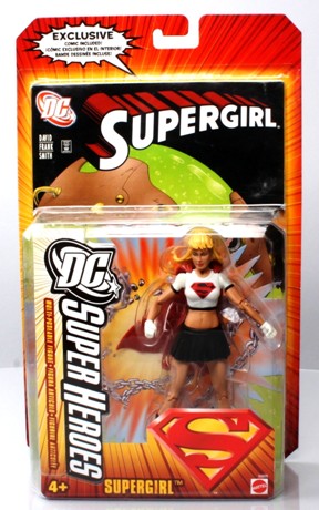 DC Super Heroes - Supergirl - Action Figure with Comic - Exclusive - 2006 - Black Suit Variant