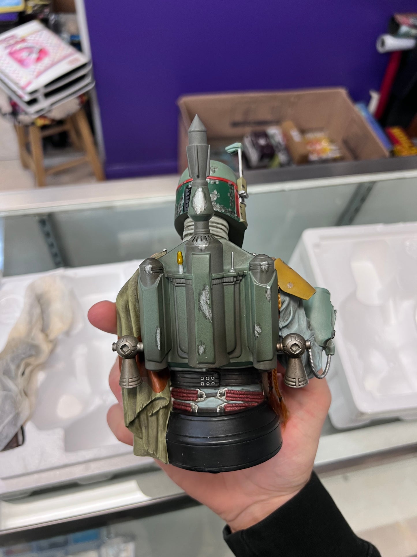 Star Wars Bust Boba Fett - Gentle Giant Studios Collectible Bust - 2003 (OPEN BOX)