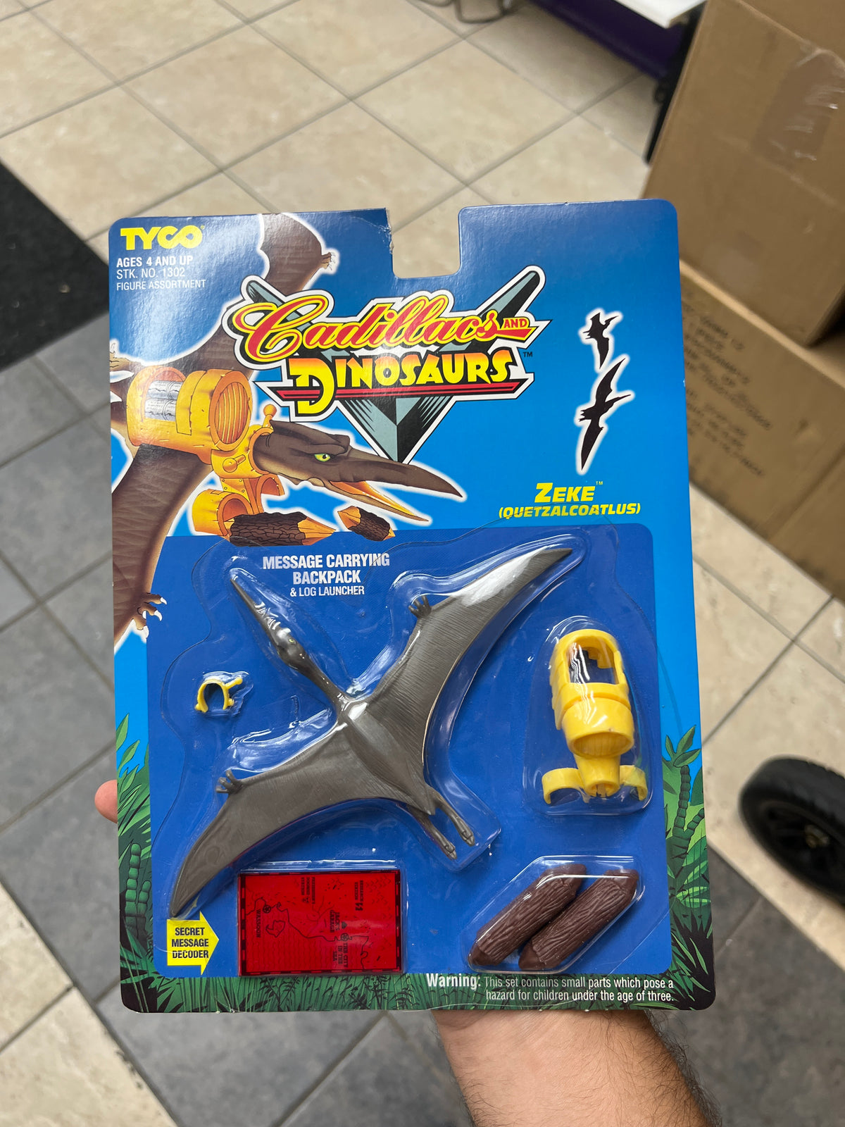 Cadillacs and Dinosaurs - Zeke (Quetzalcoatlus) Action Figure (1993) Tyco