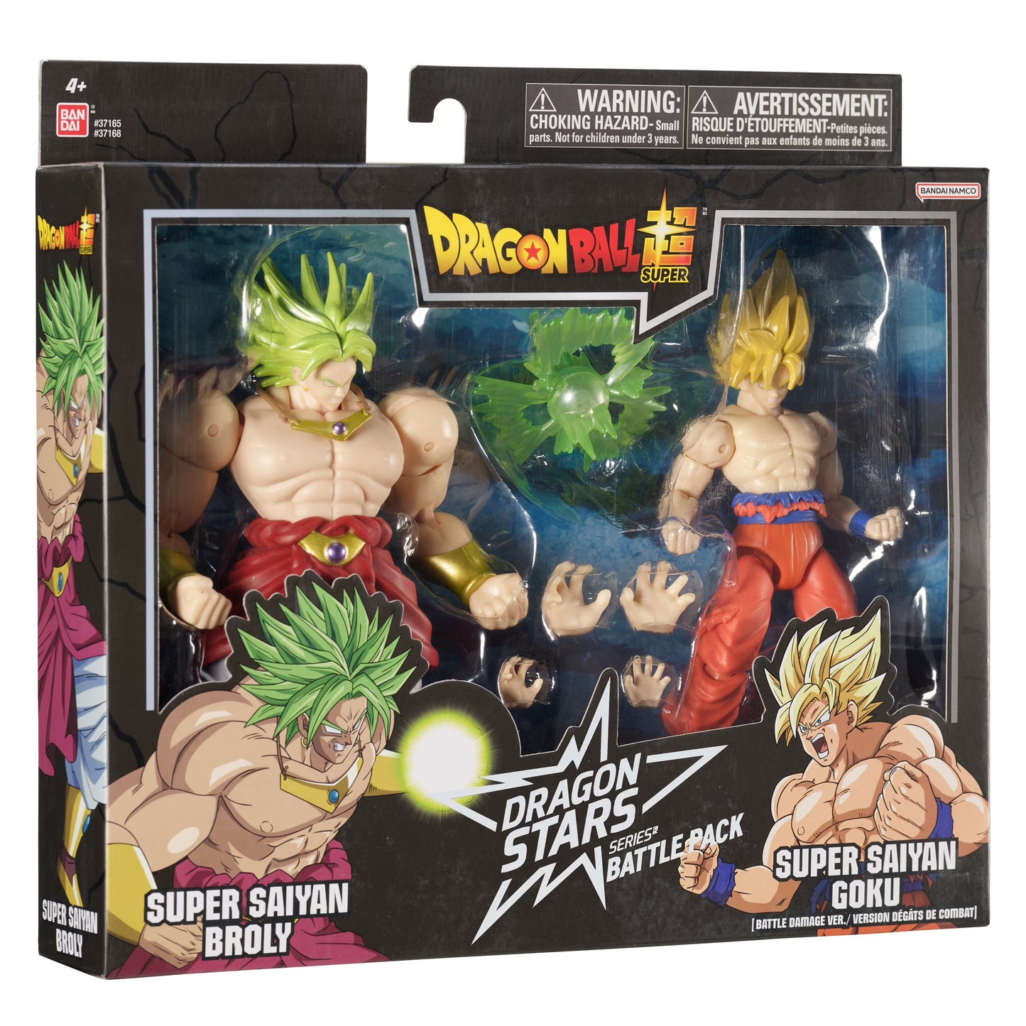Dragon Ball Super - Dragon Stars - Super Saiyan Goku (Battle Damage Ver.) Vs Super Saiyan Broly (2 pack) -  Action Figure