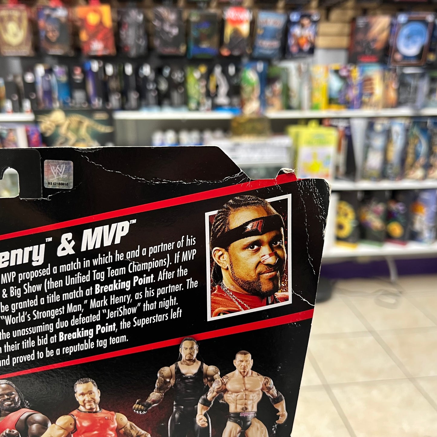 WWE Wrestling Battle Pack - Mark Henry & MVP Action Figure 2-Pack - Series 6 - MVP AUTOGRAPH (NO C.O.A.) SEE PICS!