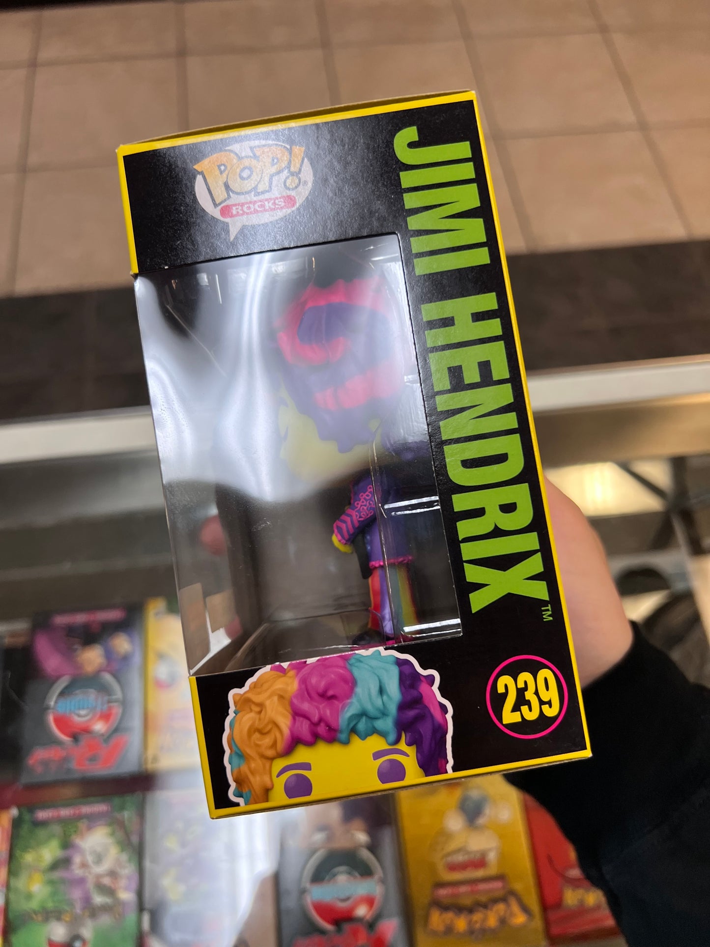 Funko Pop! Rocks - Jimi Hendrix - Festival of Fun 2021 Fall Convention - 239 (Blacklight)