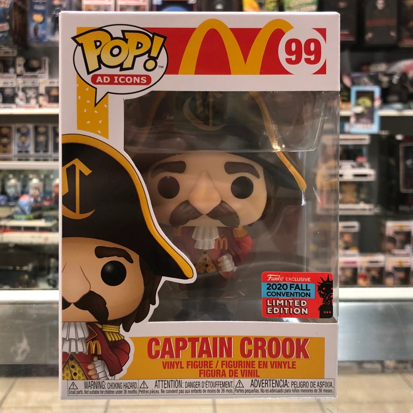 Funko Pop! Ad Icons - McDonalds - Captain Crook - 99 (Shared Sticker NYCC)