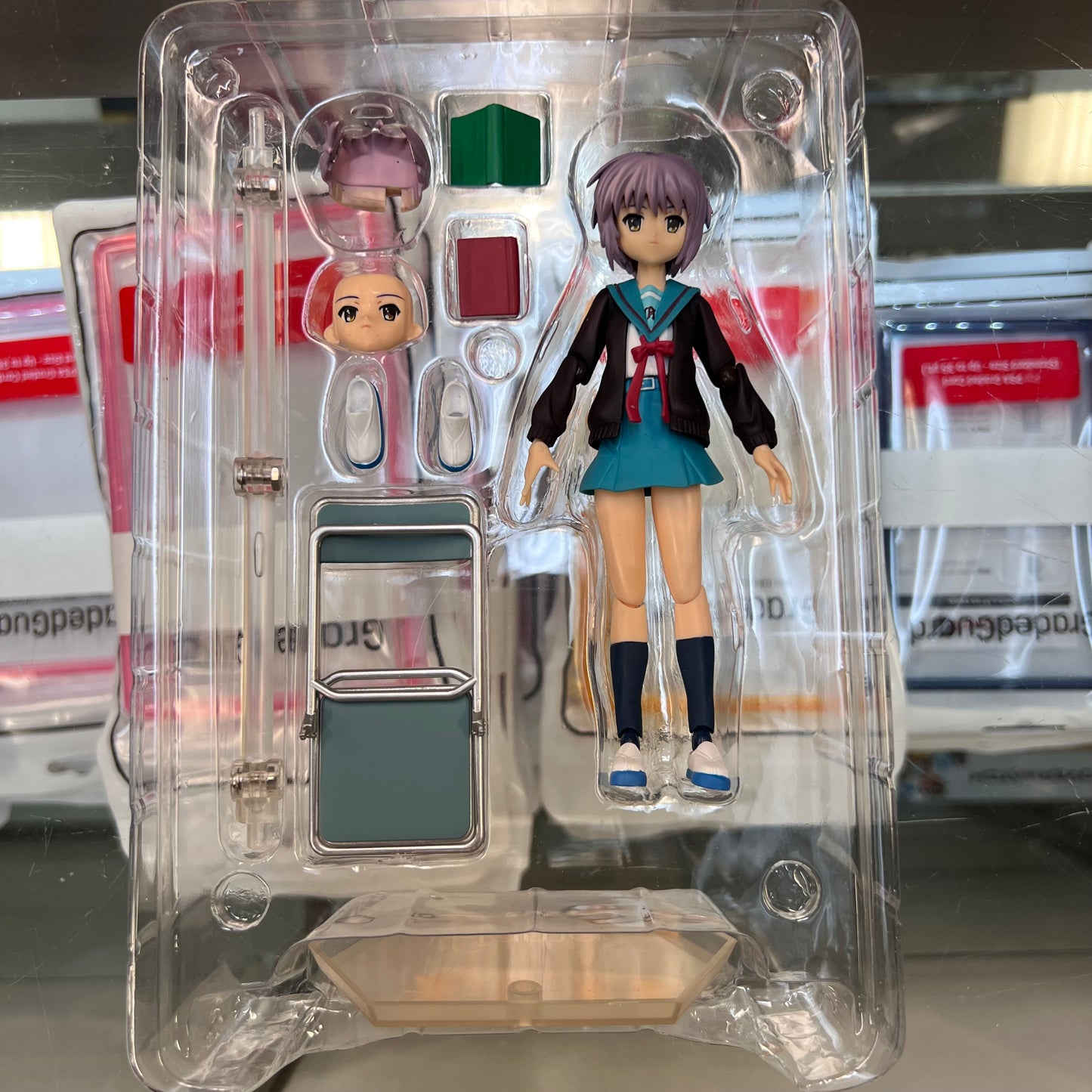 Figma 001 - Yuki Nagato Figma Action Figure Uniform Ver. (Melancholy Haruhi Suzumiya) Max Factory (OPEN BOX)