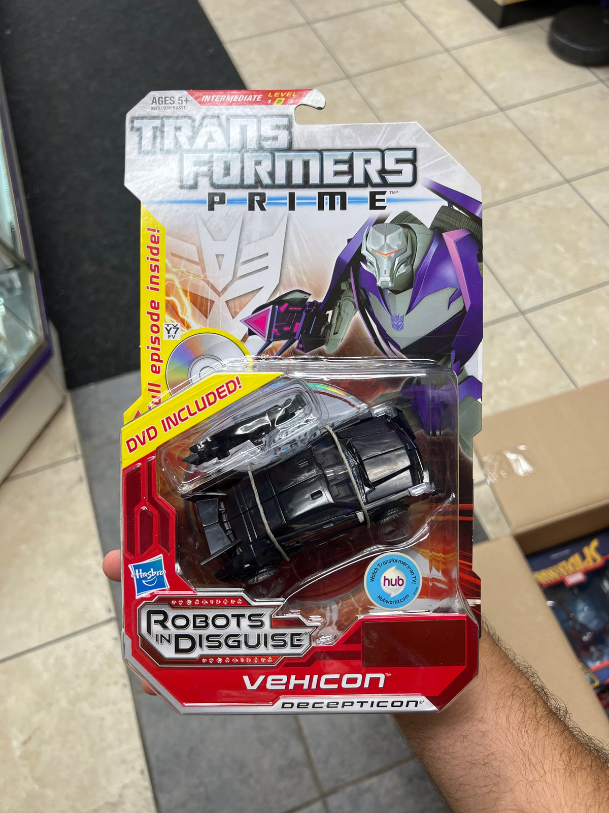 Transformers Prime (Robots in Disguise) - Vehicon (Decepticon) - Deluxe Class - 2012 (DVD INCLUDED)