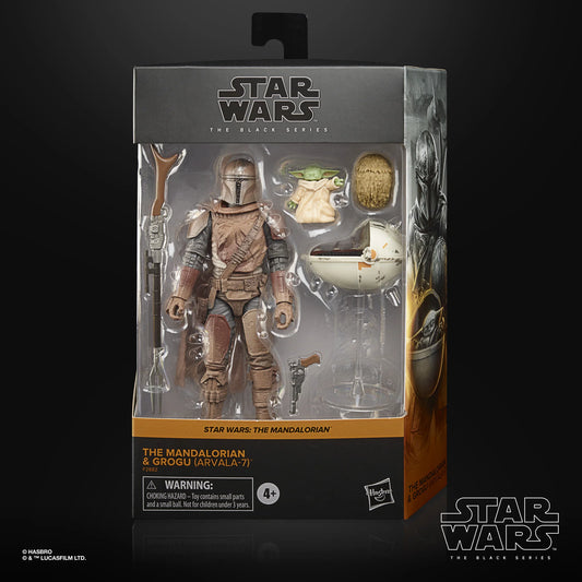 Star Wars: The Black Series 6" The Mandalorian And Grogu (Arvala-7)