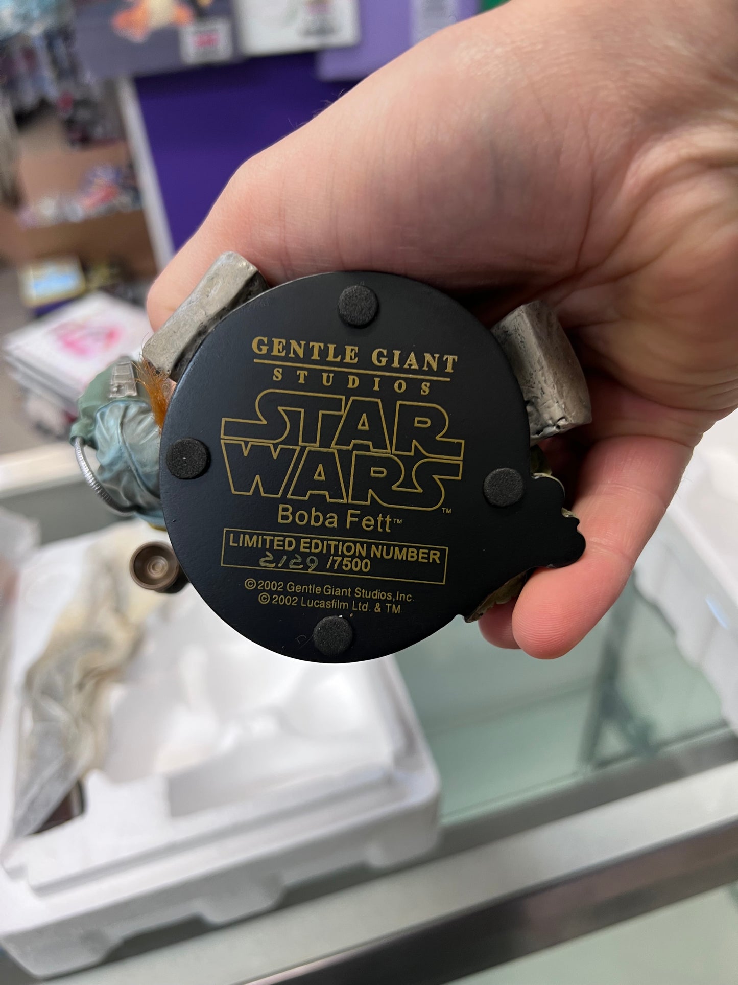 Star Wars Bust Boba Fett - Gentle Giant Studios Collectible Bust - 2003 (OPEN BOX)