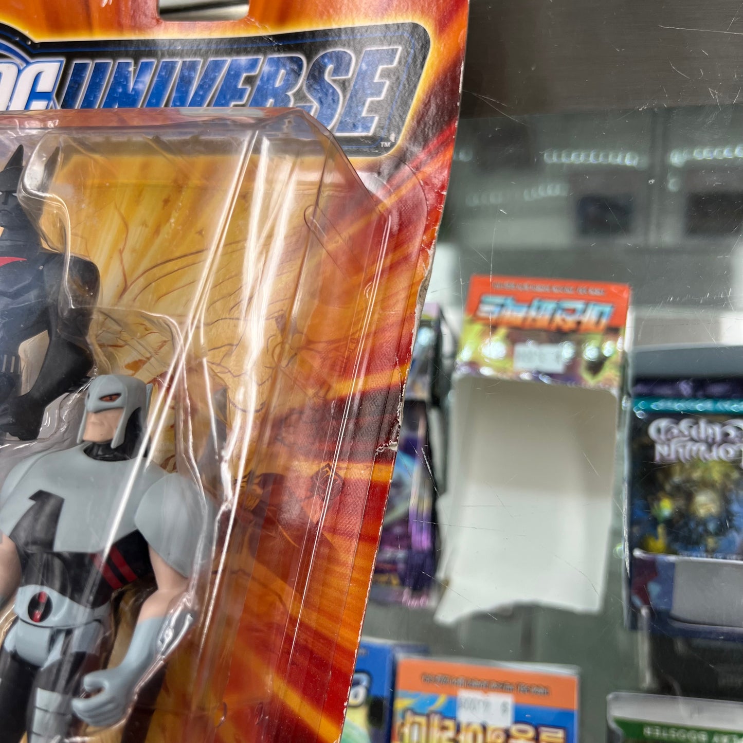 DC Universe - Justice League Unlimited (Fan Collection 3 pack) - Bruce Wayne, Batman & Warhawk Action Figures - CREASED CARDSTOCK