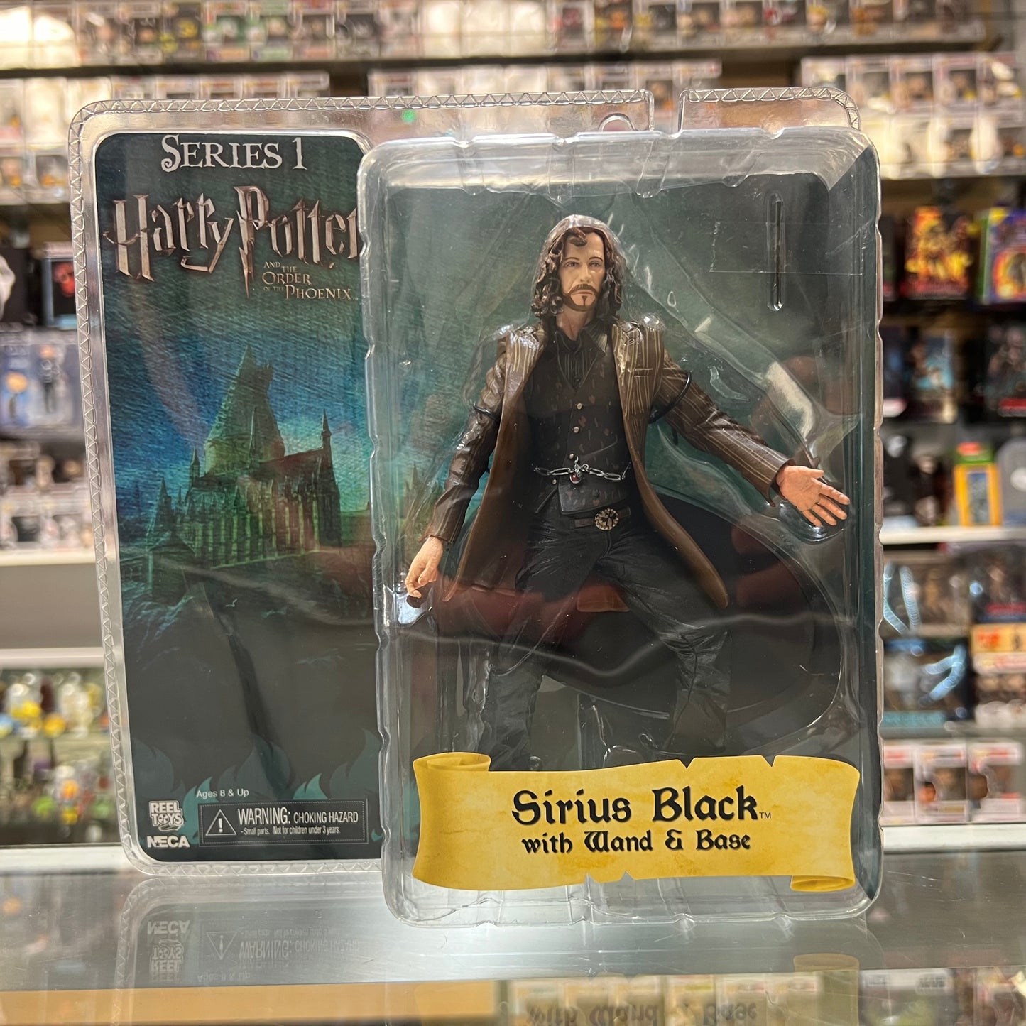 NECA - Sirius Black with Wand & Base - Harry Potter and the Order of the Phoenix - Series 1 - 2007