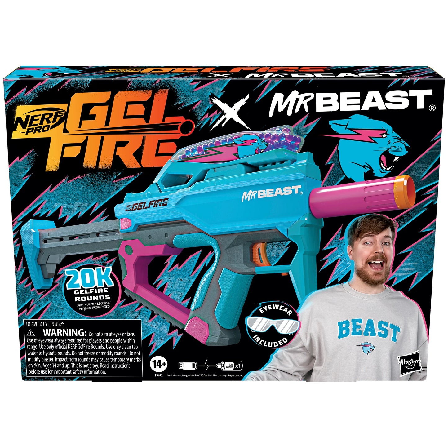Nerf Pro Gel Fire x Mr. Beast