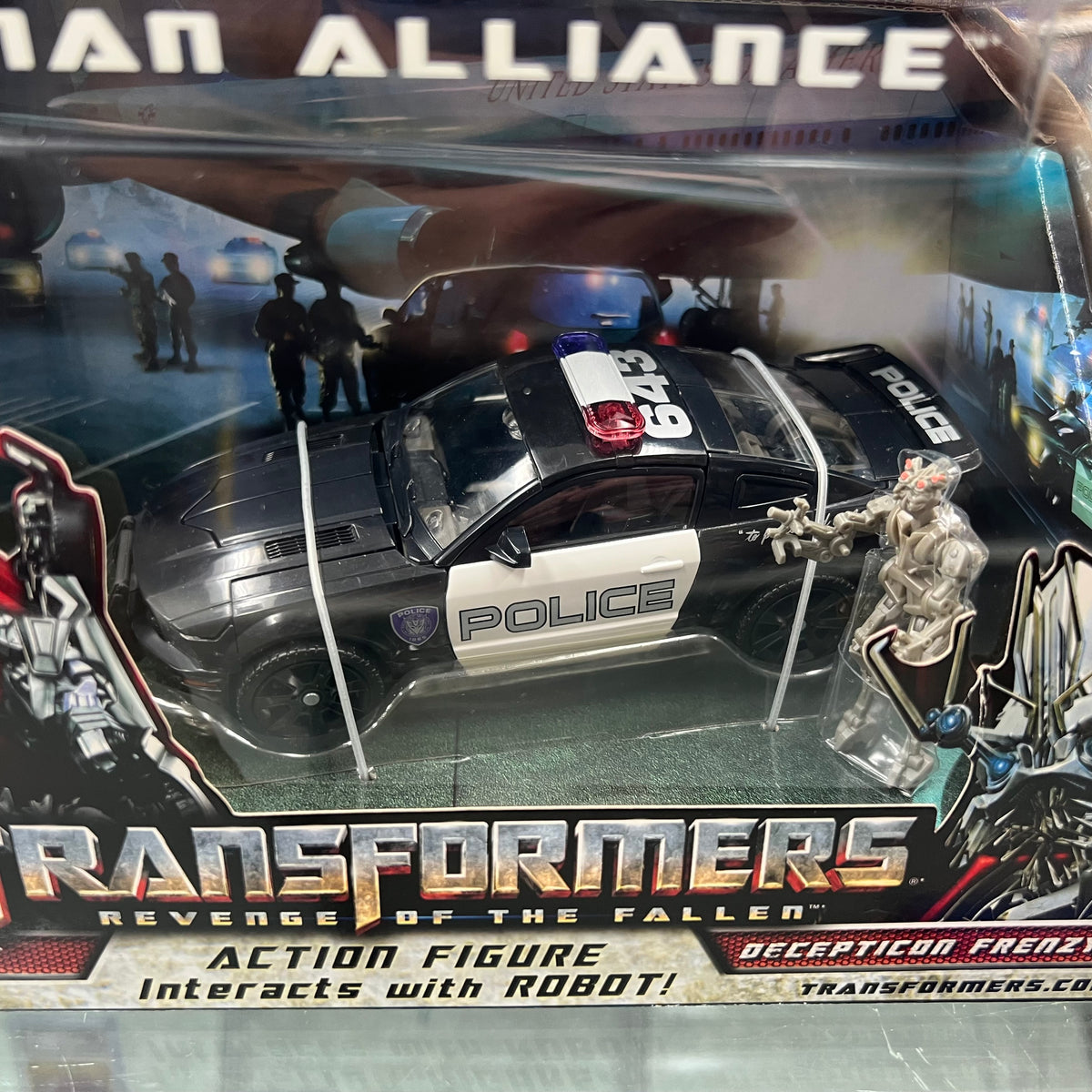 Transformers - Human Alliance - Barricade w/ Frenzy Figure Set - 2009
