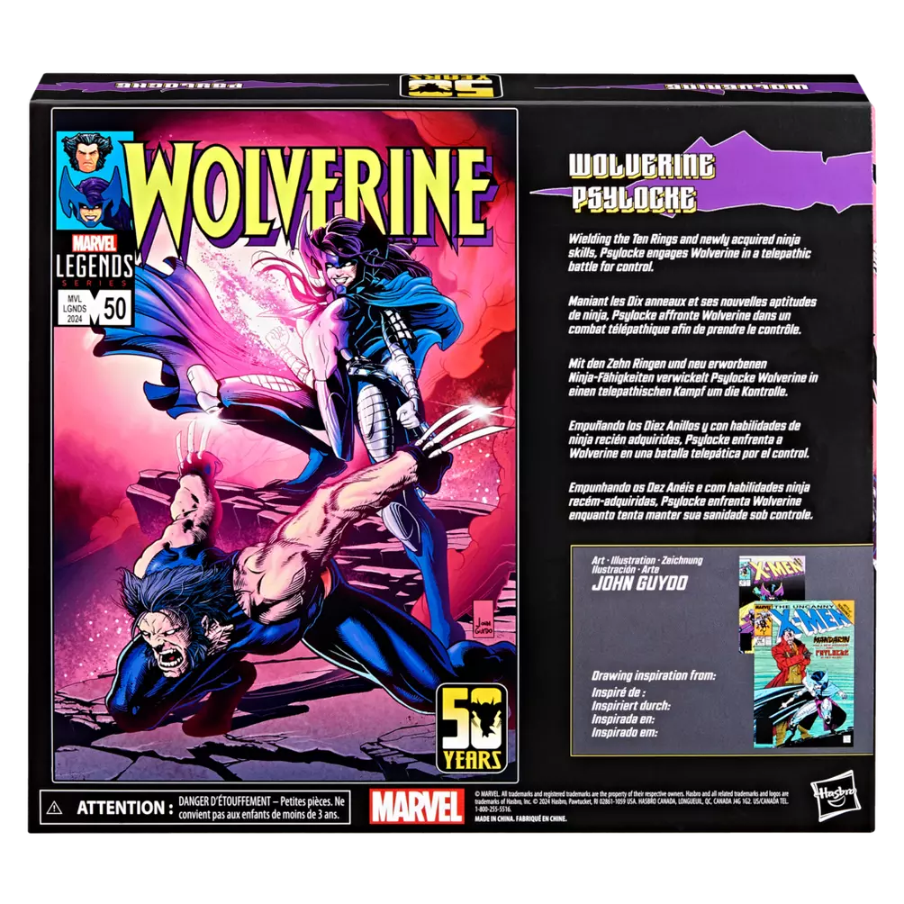 Marvel Legends Series - Wolverine and Psylocke - 2 Pack (50 YEARS)